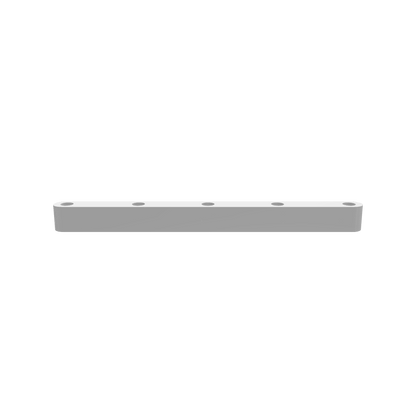 A 3D render of CNC file showing a Modern Propagation Station 5x with a minimalist design, featuring five openings to display and root plant cuttings in glass tubes.