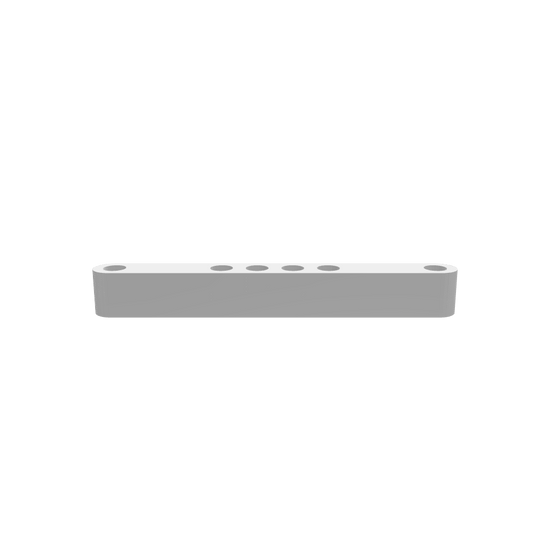 3D render of CNC file showing a Modern Propagation Station 6x featuring six evenly spaced openings for propagation tubes, crafted in a modern and functional design.