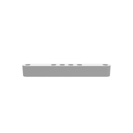 3D render of CNC file showing a Modern Propagation Station 6x featuring six evenly spaced openings for propagation tubes, crafted in a modern and functional design.