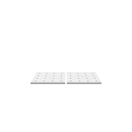 3D render of CNC file showing Modular Wasteboard Tiles 16x16 inches 