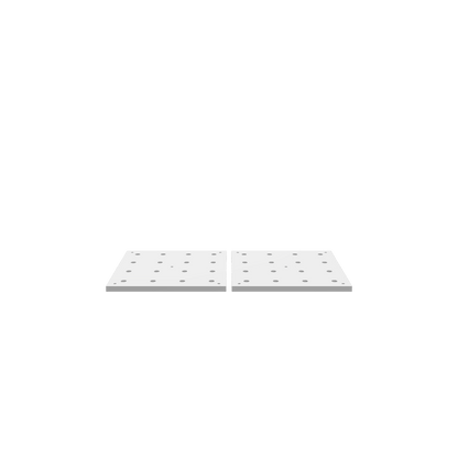 3D render of CNC file showing Modular Wasteboard Tiles 16x16 inches 