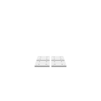 GLB of render file of modular 8x8 inch wasteboard tiles designed for CNC machines, making setup and maintenance simple.
