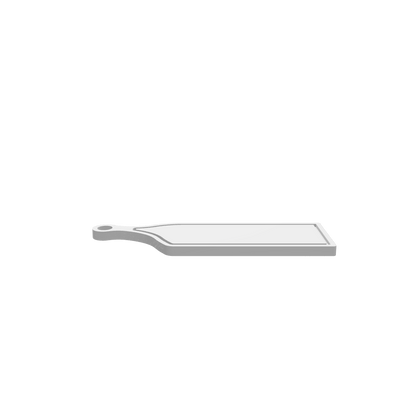 GLB of render file of a natural handle cheeseboard with a smooth surface and juice groove, designed for cutting, serving, and display.