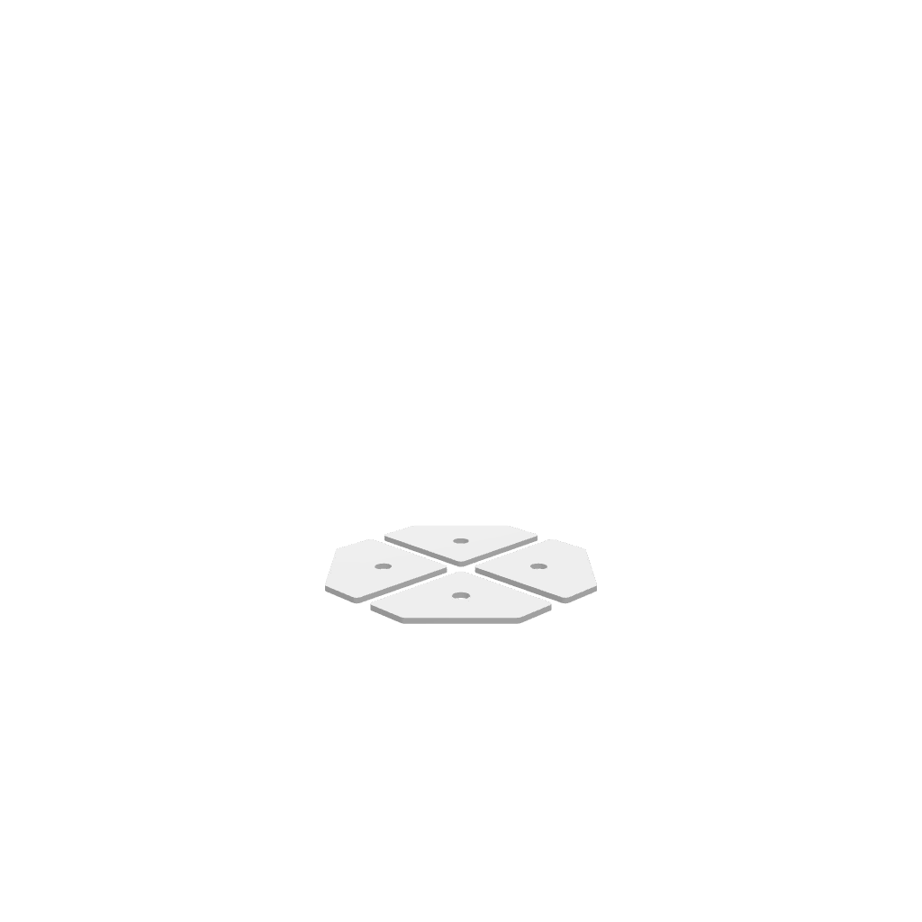 GLB of render file of an octagonal jewellery box with a clear acrylic lid, perfect for storing rings, earrings, and small accessories.