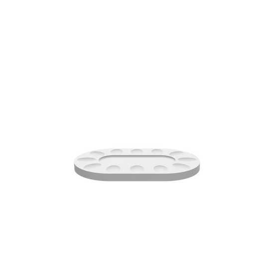 GLB of render file of the oval deviled egg tray, ready for 3D viewing or virtual presentation.