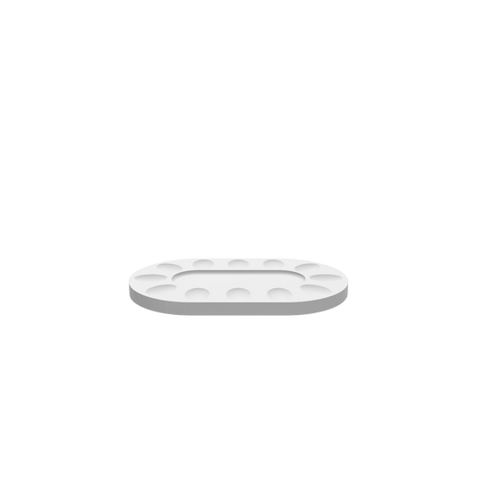 GLB of render file of the oval deviled egg tray, ready for 3D viewing or virtual presentation.