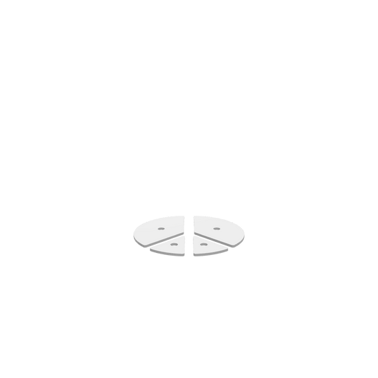 GLB of render file of a peace symbol jewellery box with an acrylic lid, simple and modern, ideal for storing rings, earrings, or small accessories.