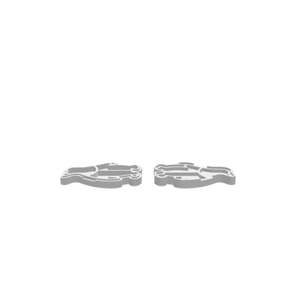GLB file of a penguin-shaped dice tray box with a built-in compartment.