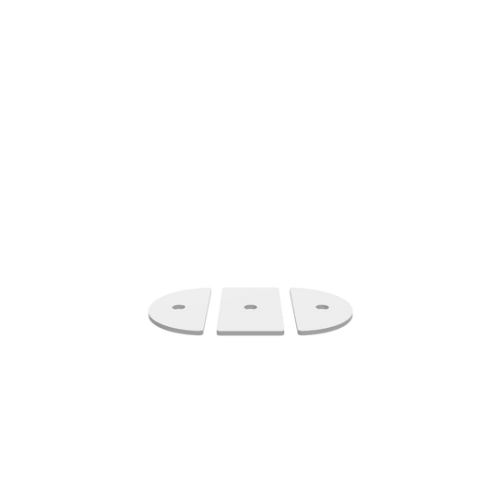 GLB of render file of a pill shape jewellery box with a clear acrylic lid, perfect for storing rings, earrings, and small accessories in a modern, minimalist style.