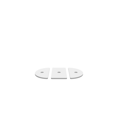 GLB of render file of a pill shape jewellery box with a clear acrylic lid, perfect for storing rings, earrings, and small accessories in a modern, minimalist style.