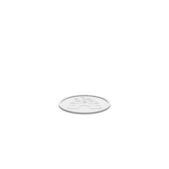 GLB of render file of a Princess Castle Cookie Tray, ready for 3D viewing or digital preview.