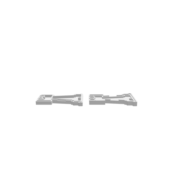 GLB of render file of Rook Dice Tray, a 3D model preview used for visualizing the final product before cutting or printing.