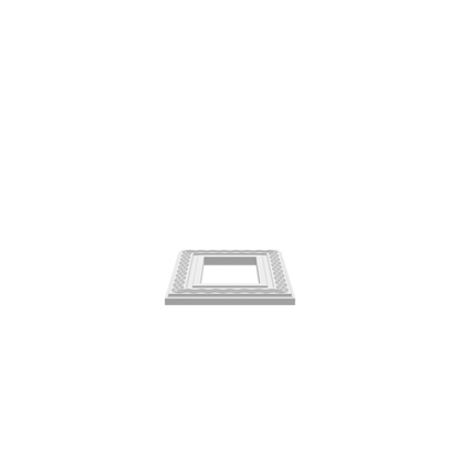 GLB of render file of the ruffle patterned picture frame, ready for 3D visualization or digital projects.