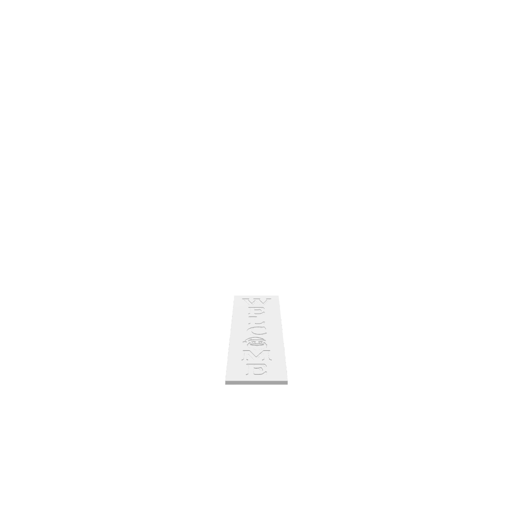 GLB of render file of the Santa 1 Welcome porch board, perfect for 3D visualization or digital preview before cutting.