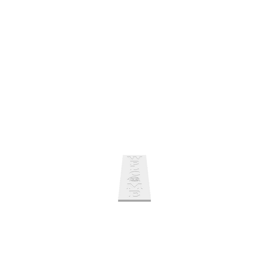 GLB of render file of the Santa 1 Welcome porch board, perfect for 3D visualization or digital preview before cutting.