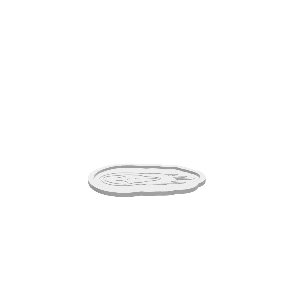 GLB of render file of the Scream Halloween tray, perfect for visualizing your finished 3D or CNC project.