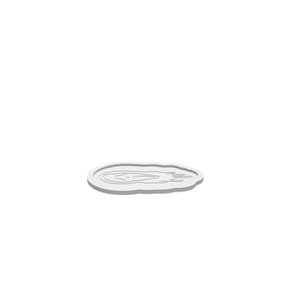 GLB of render file of the Scream Halloween tray, perfect for visualizing your finished 3D or CNC project.