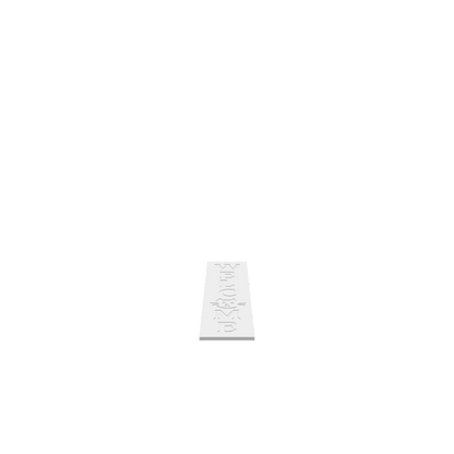 A 3D render of a CNC file showing a Scribble Cat Welcome Porch Board featuring a cat sketch.