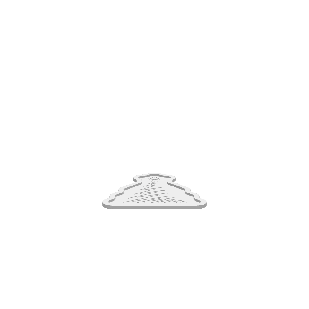 GLB of render file of the Scribble Christmas Tree Tray, ready for 3D viewing or digital mockups.