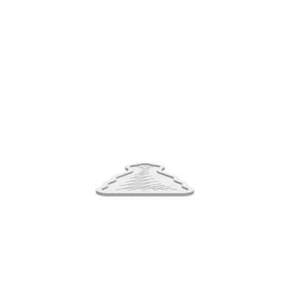 GLB of render file of the Scribble Christmas Tree Tray, ready for 3D viewing or digital mockups.