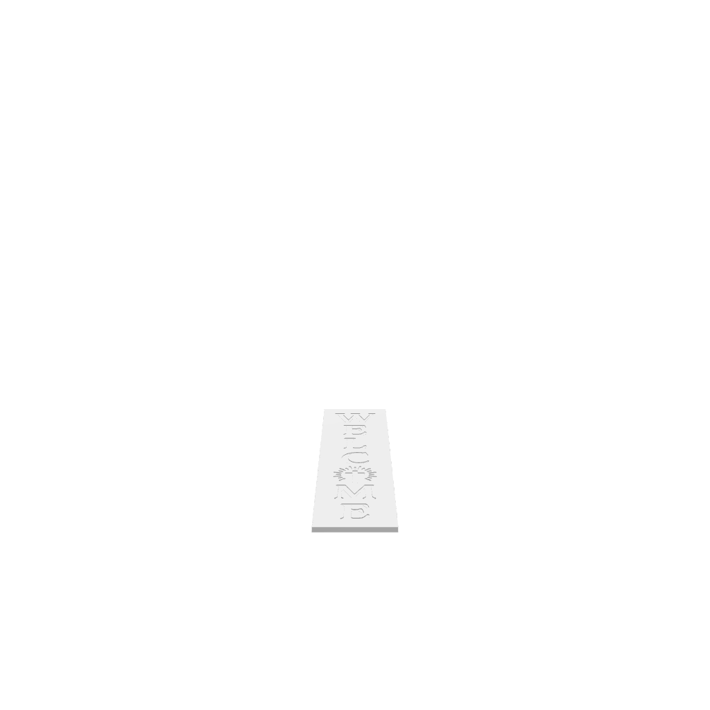 GLB of render file of a Shining Cross Welcome Porch Board, displaying a realistic 3D preview of how the finished sign will look when placed at a home entrance.