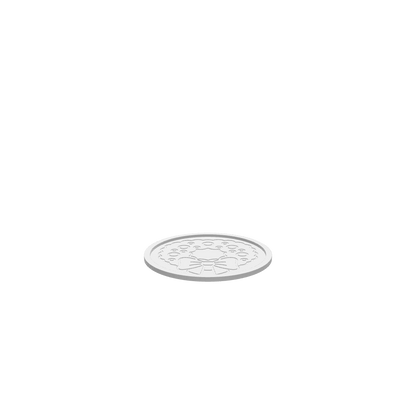 GLB of render file of a simple Christmas wreath tray, perfect for 3D viewing or printing.