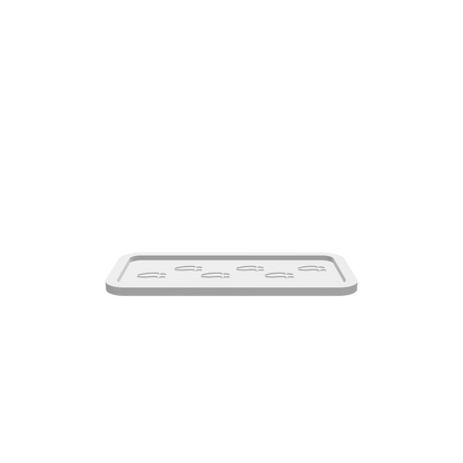 GLB of render file of a Simple Deer Tracks Tray, displaying a clean 3D model used for previewing the final product before production.