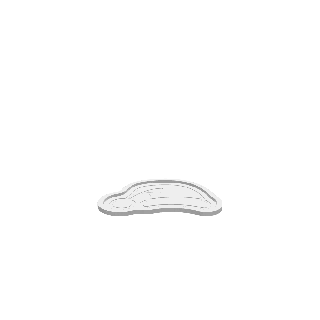 GLB of render file of the Simple Santa Hat Tray, ready for 3D visualization or digital previews.