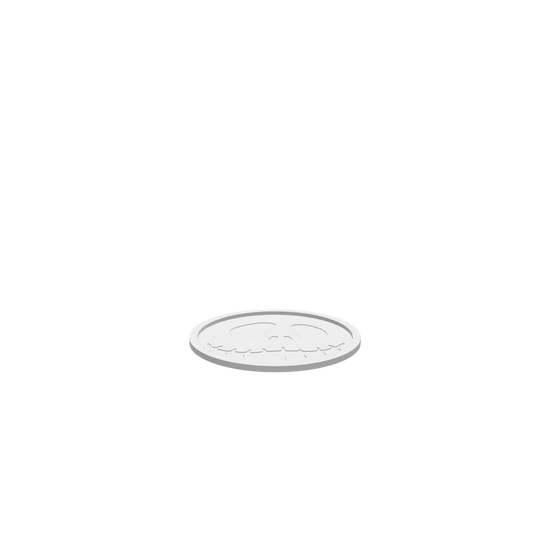 GLB of render file of a skeleton face Halloween tray, ready for 3D viewing or digital design previews.