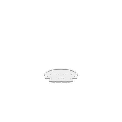 GLB of render file of a Skull Halloween Tray, ready for 3D viewing or digital presentation.