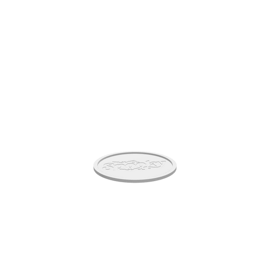 GLB of render file of a 3D Halloween tray featuring flying bats, ready for digital preview or printing.