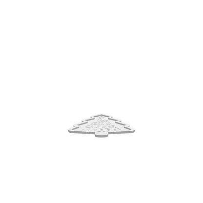 GLB of render file of the squiggle Christmas tree tray ready for 3D viewing.