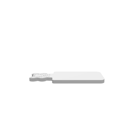 GLB of render file of a squirrel cheese board, displaying the 3D shape and proportions for preview before CNC production.