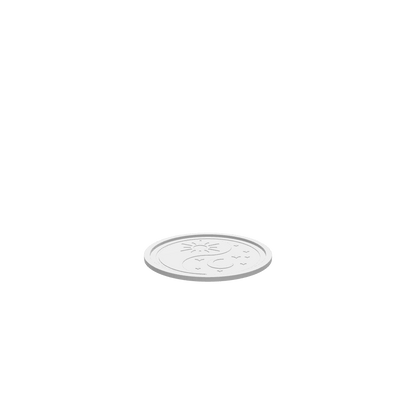 GLB of render file of Sun Moon Yin Yang Tray, presenting a 3D preview of the tray model to visualize its shape, details, and overall proportions before production.