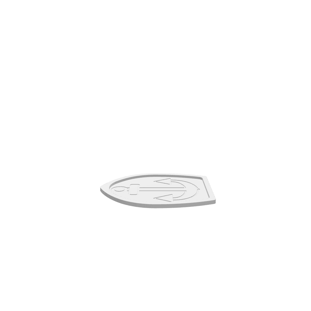 GLB of render file of the Traditional Anchor Tray, ready for 3D visualization and digital display.