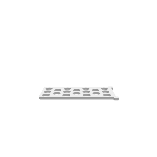 GLB of render file of Traditional K Cup Display Stand, a simple and practical design for displaying and storing K Cups on a counter or shelf.