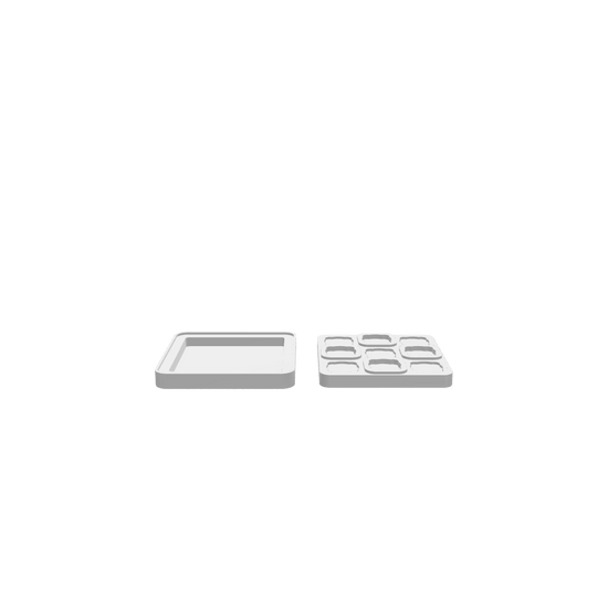 GLB of render file of a Travel Tic Tac Toe Board, ideal for visualizing the finished product in 3D before crafting.