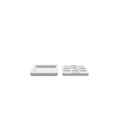 GLB of render file of a Travel Tic Tac Toe Board, ideal for visualizing the finished product in 3D before crafting.