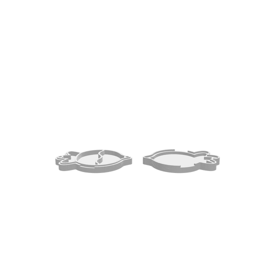 GLB file of a turnip-themed dice tray with a carved bowl design for tabletop gaming use.