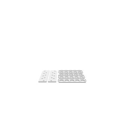 GLB of render file of a 20-can spray storage rack with a simple, practical design for easy organization.