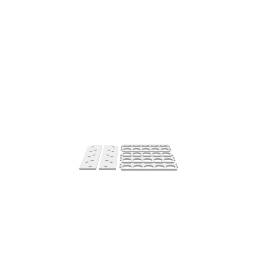 GLB of render file of a 20-can spray storage rack with a simple, practical design for easy organization.