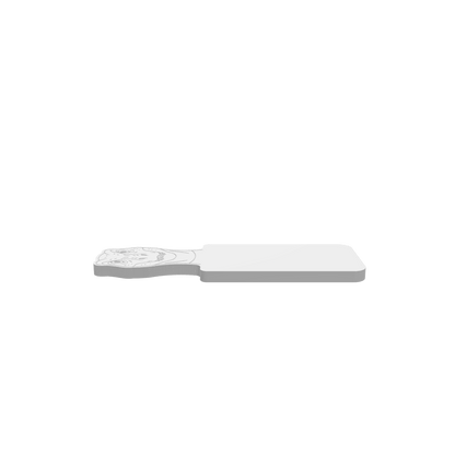 GLB of render file of the Velociraptor Cheese Board, showing a detailed 3D preview of the design.