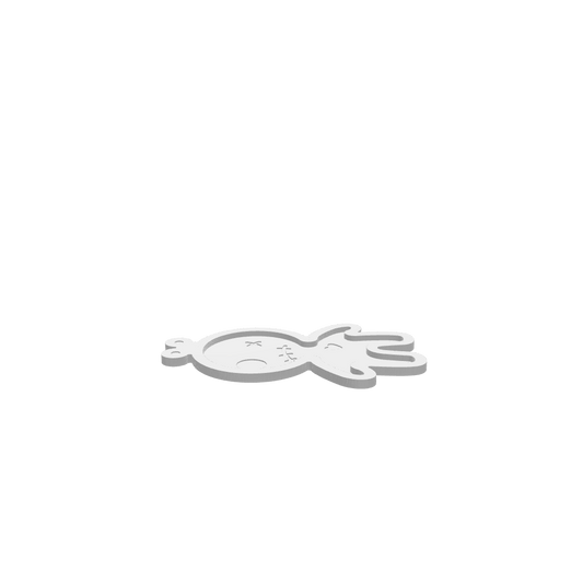 GLB of render file of the Voodoo Doll Halloween Tray, ready for 3D viewing and display.