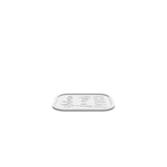 GLB of render file of a “Welcome to our Patch” Fall Tray showing a 3D preview of the assembled tray sign for visualization before production.