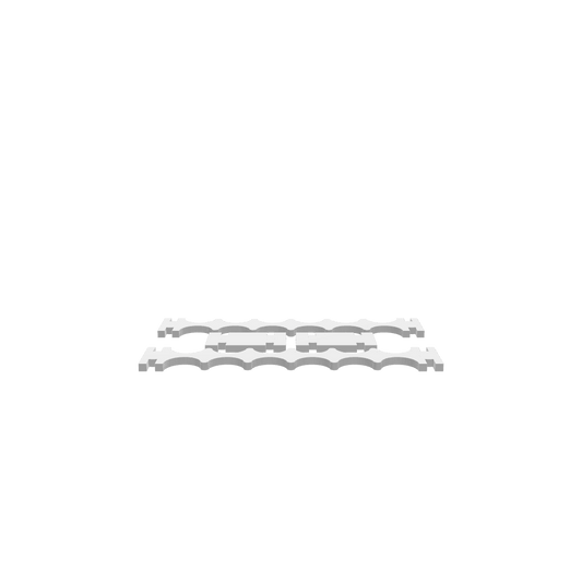 3D render of the CNC file shows a smooth, interlocking structure that securely holds multiple bottles and perfect for home bars.