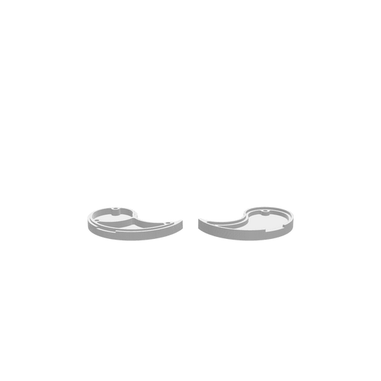 GLB file of a Yin Yang Dice Tray showing a 3D model for tabletop gaming and display.